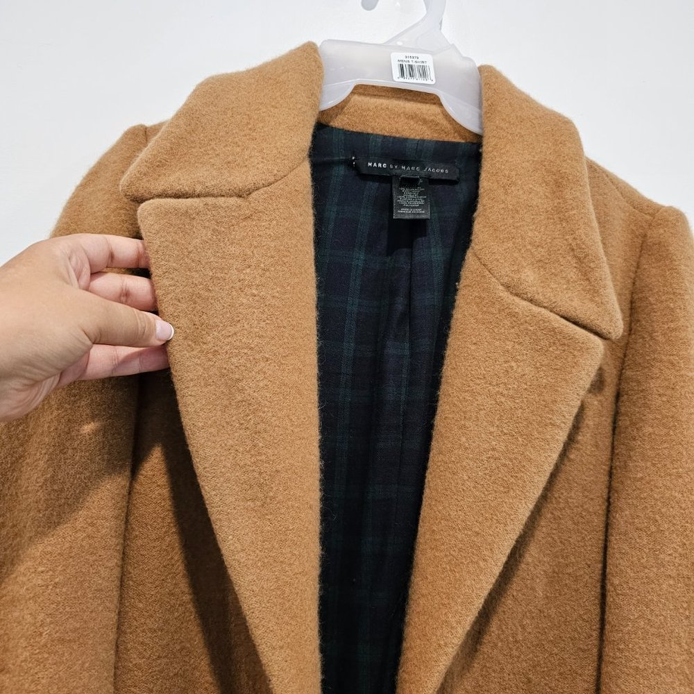 Marc by Marc Jacobs Camel Colored Wool & Angora/Rabbit Hair Classic Coat size S - Picture 9 of 16